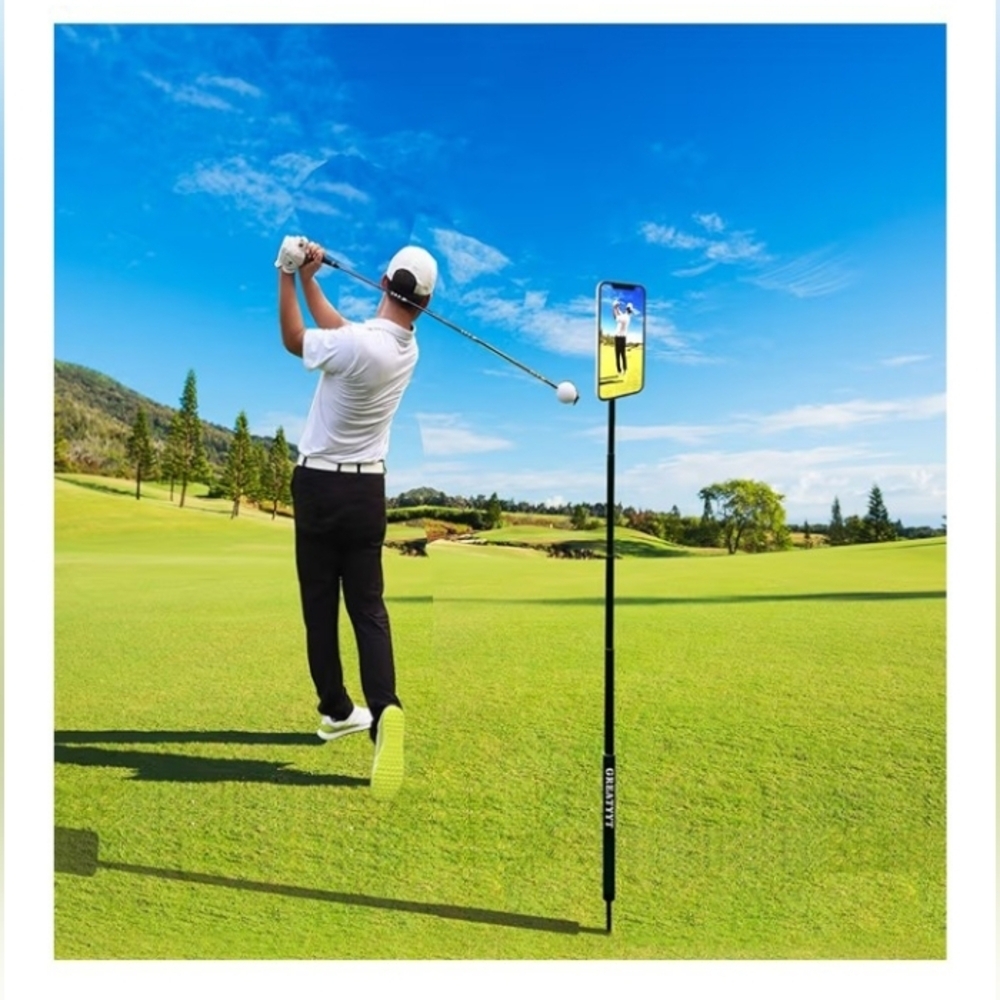 GREATYYT | Magnetic Phone Mount Tripod – Versatile Golf Swing Stand | NWT